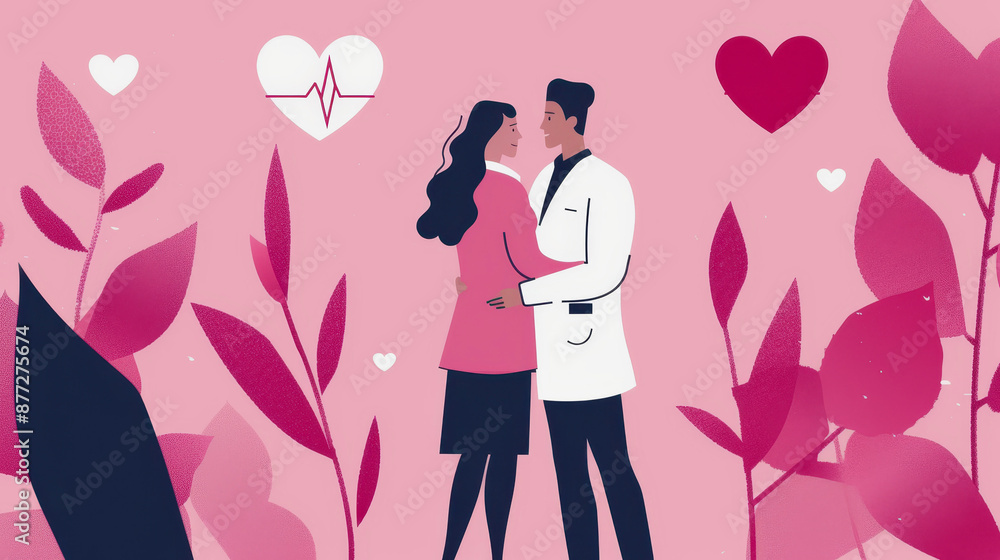 The concept of World Sexual Health Day, relationships, health care, awareness. Poster, advertisement The concept of World Sexual Health Day, relationships, health care, awareness. Poster, advertisement