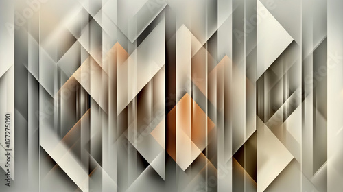Abstract Geometric Pattern in Beige, Gray, and Brown Tones