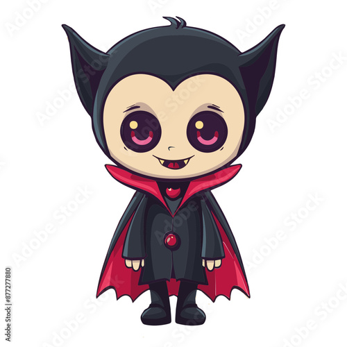 Cute Cartoon Halloween Vamp...