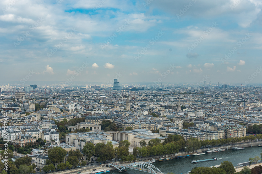 Paris, France - Aerial photography of the city scenery of Paris Paris, France - Aerial photography of the city scenery of Paris