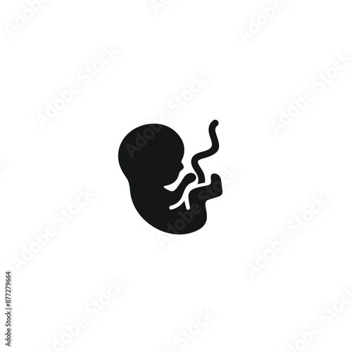 Fetus icon vector. EPS 10 editable vector