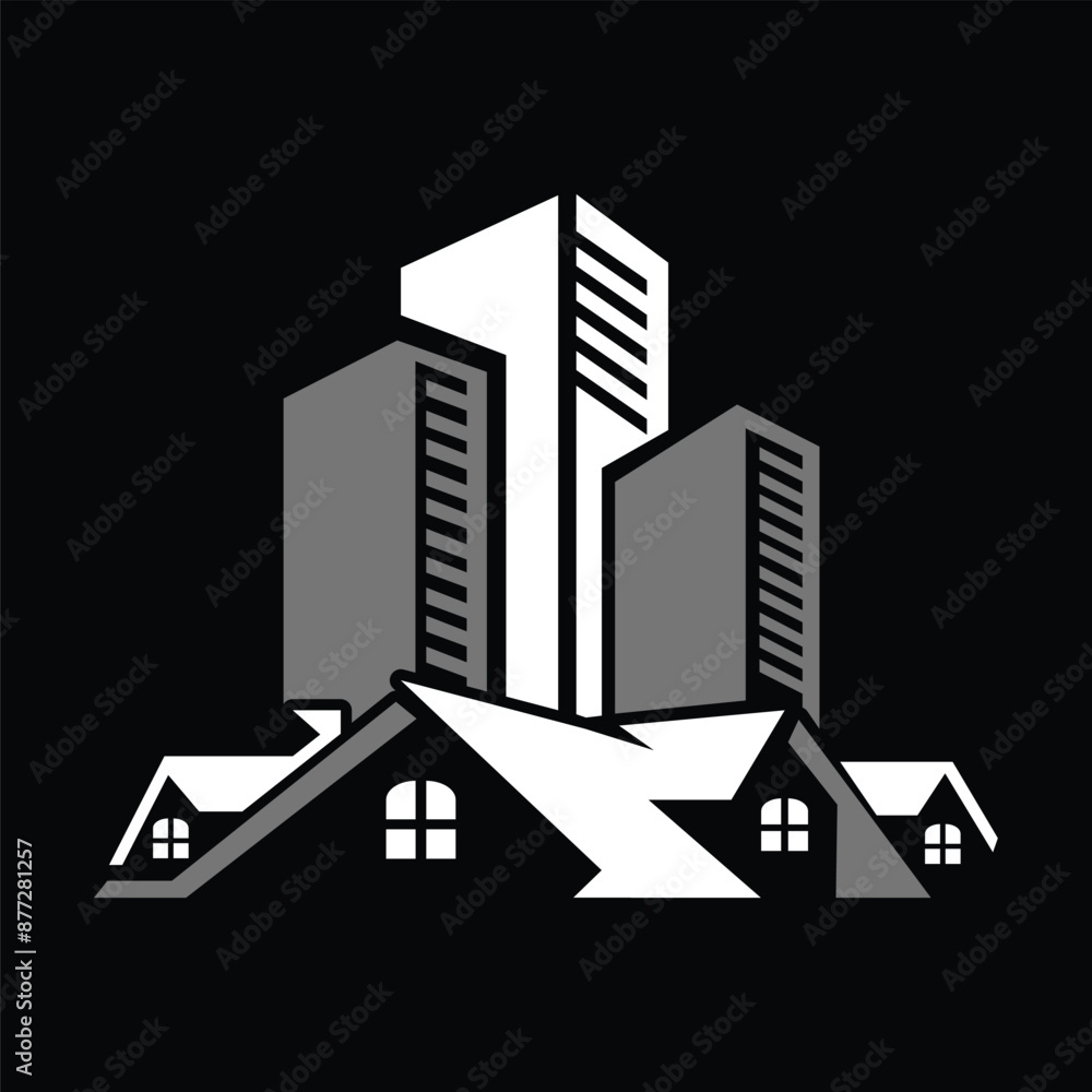 Fototapeta premium real estates home house building logo