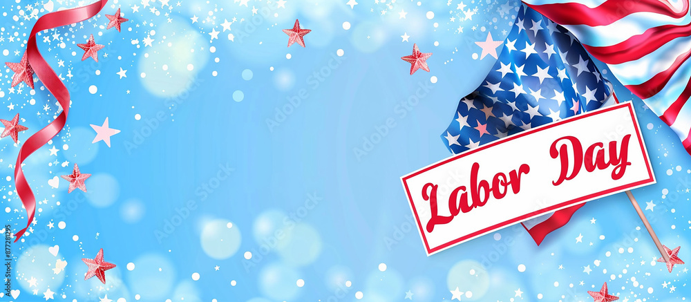 Fototapeta premium Labor day,national american labor holiday,template,poster holiday card banner labor day