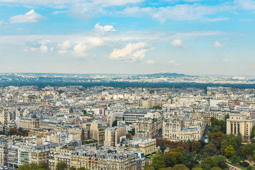 Paris, France - Aerial photography of the city scenery of Paris Paris, France - Aerial photography of the city scenery of Paris