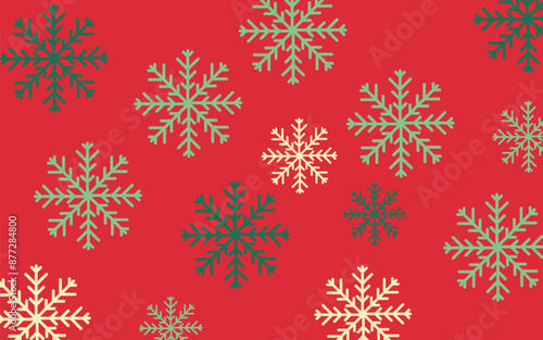 Festive Christmas Wonderland Background Illustration.