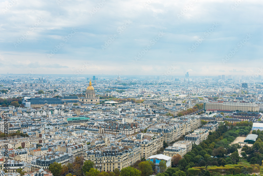 Paris, France - Aerial photography of the city scenery of Paris Paris, France - Aerial photography of the city scenery of Paris