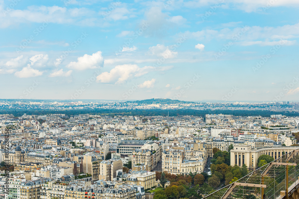 Paris, France - Aerial photography of the city scenery of Paris Paris, France - Aerial photography of the city scenery of Paris