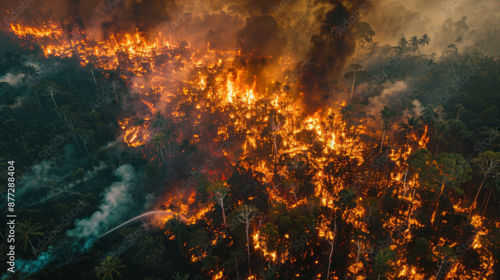 laser is burning the forest, monkeys in the forest are burning, laser is burning monkeys from above, burning monkeys, fire, satellite view from above,generative ai laser is burning the forest, monkeys in the forest are burning, laser is burning monkeys from above, burning monkeys, fire, satellite view from above,generative ai