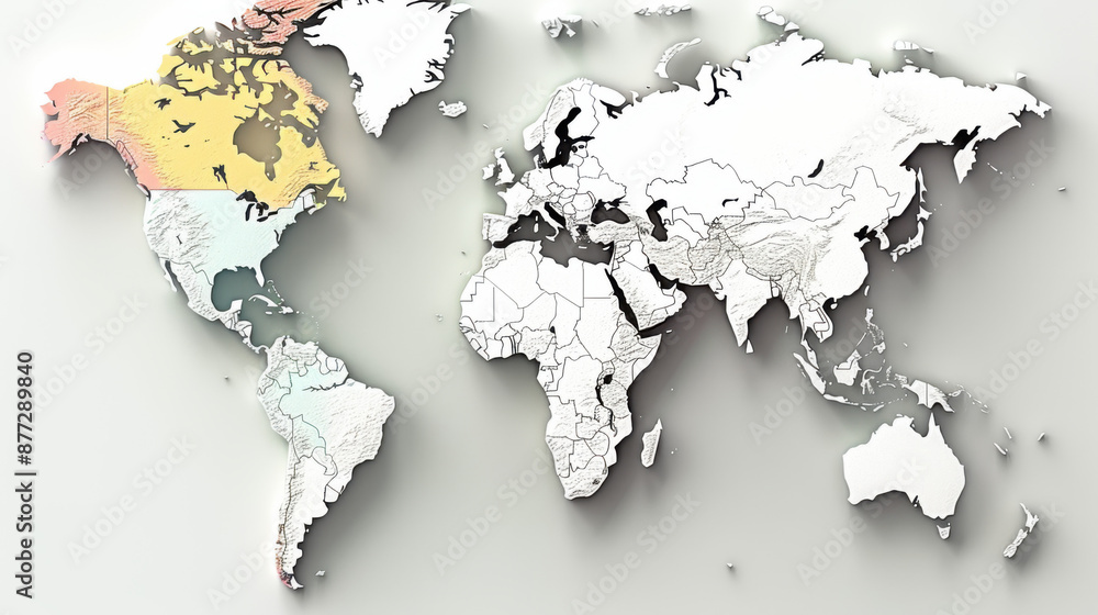 Fototapeta premium world map