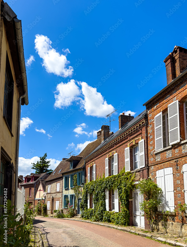 Fototapeta premium Street view of Gerberoy, France.
