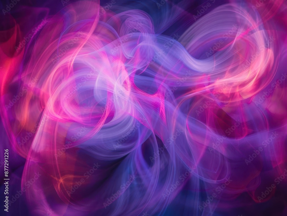 Obraz premium abstract light painting with swirling ethereal colors creating a dreamy otherworldly atmosphere