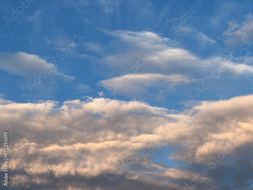 blue sky with clouds