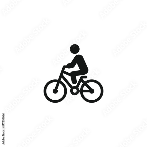 Bicycle icon vector. EPS 10 editable vector