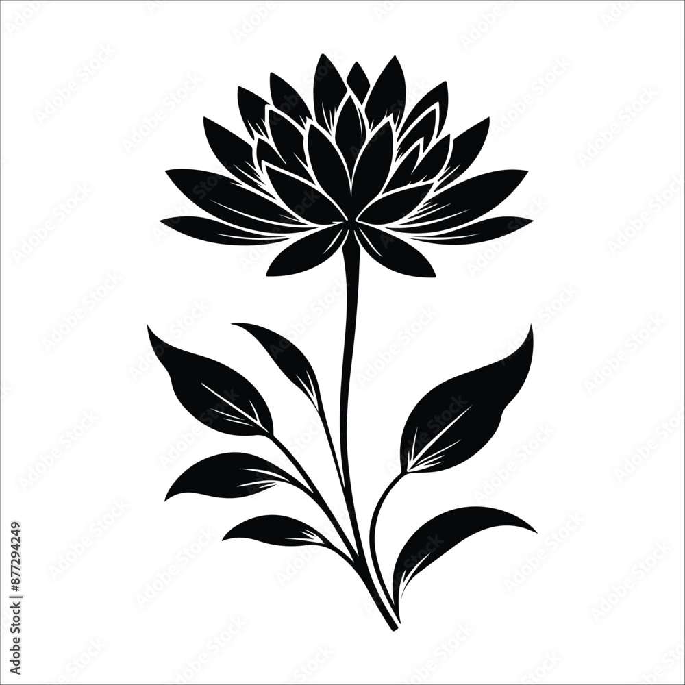 flower silhouette vector art flower silhouette vector art