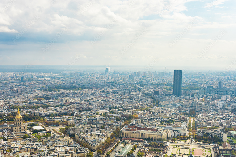 Paris, France - Aerial photography of the city scenery of Paris