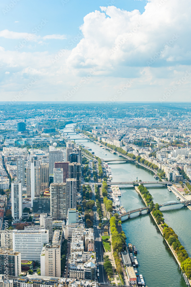 Paris, France - Aerial photography of the city scenery of Paris Paris, France - Aerial photography of the city scenery of Paris