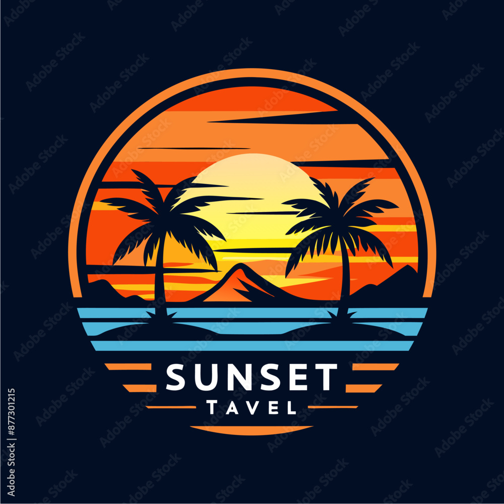 Obraz premium tropical island with palm