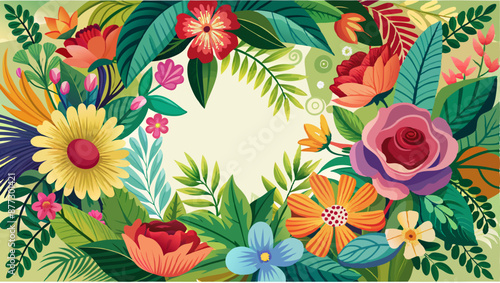 background with flowers