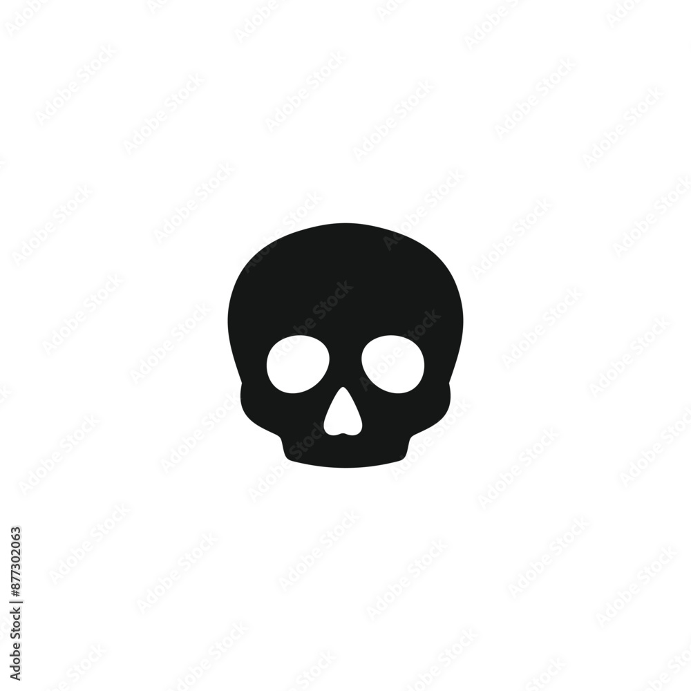 Skull icon vector. EPS 10 editable vector Skull icon vector. EPS 10 editable vector