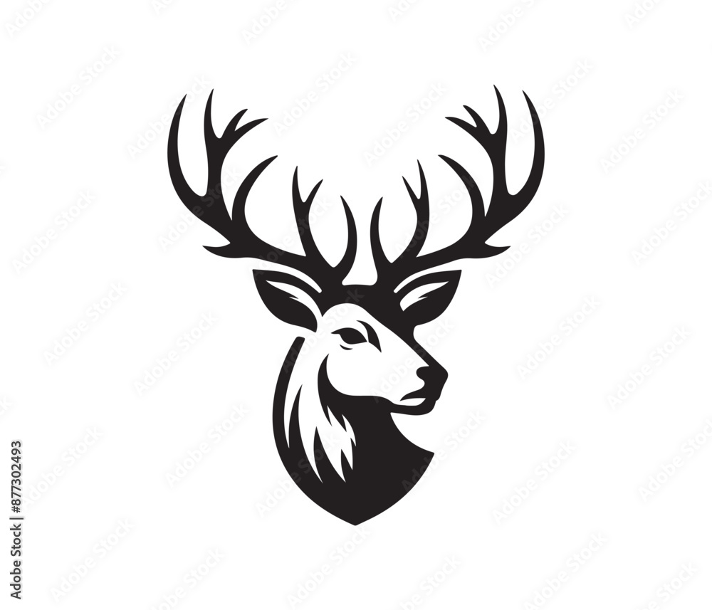 Fototapeta premium deer vector design,awesome deer svg,high resolution printable deer artwork