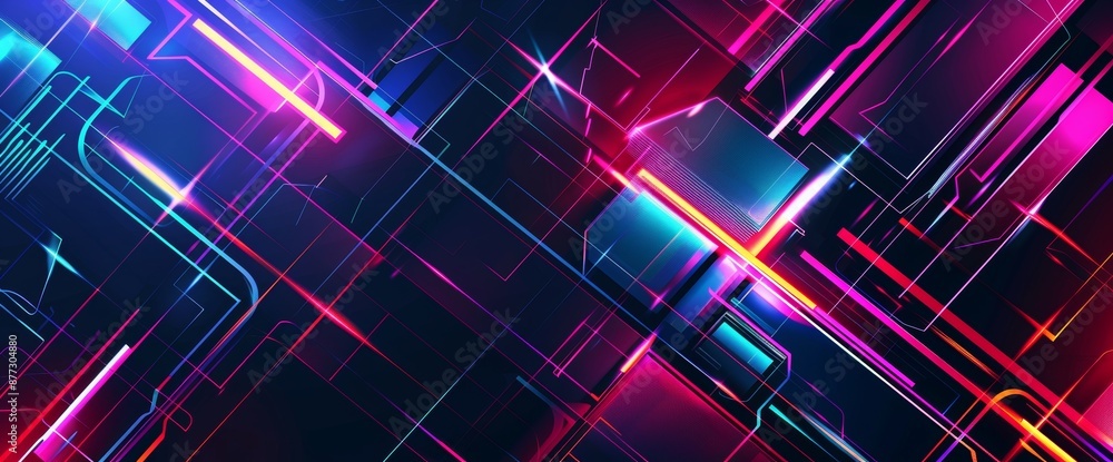 Powerpoint and presentation background featuring abstract futuristic technology Powerpoint and presentation background featuring abstract futuristic technology