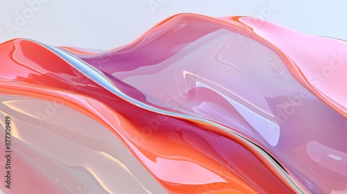 A collection of abstract organic shapes in vibrant hues of pink purple and silver These shapes resemble soft fluid forms reminisce nt of clouds or bubbles with some having a metallic sheen The central