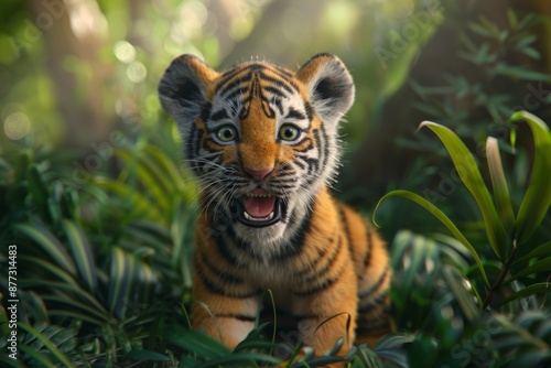 tiger in the jungle