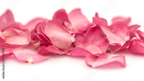 A fantastic flower with pink petals, beautifully isolated on a white background