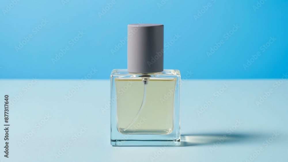 aesthetic perfume bottle with grey nozzle filled with background aesthetic perfume bottle with grey nozzle filled with background