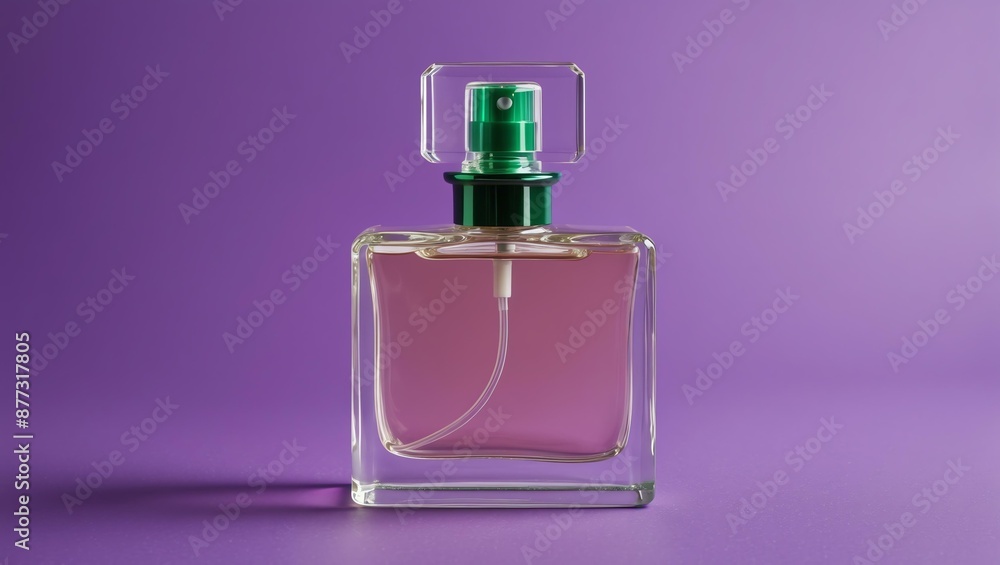 aesthetic perfume bottle with green nozzle filled with background aesthetic perfume bottle with green nozzle filled with background
