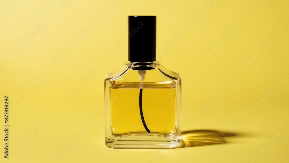 aesthetic perfume bottle with black nozzle filled with background aesthetic perfume bottle with black nozzle filled with background
