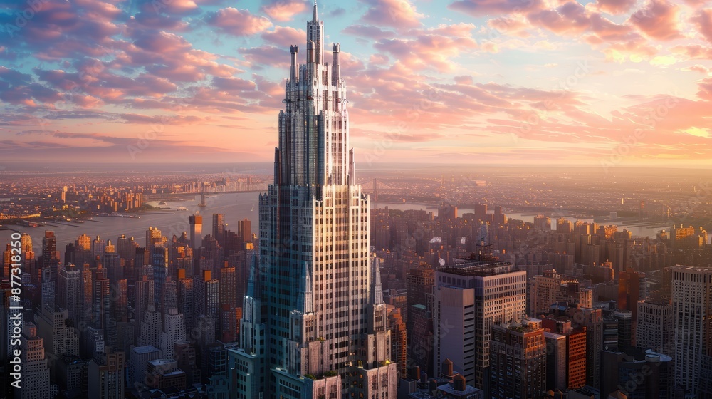 Obraz premium city skyline