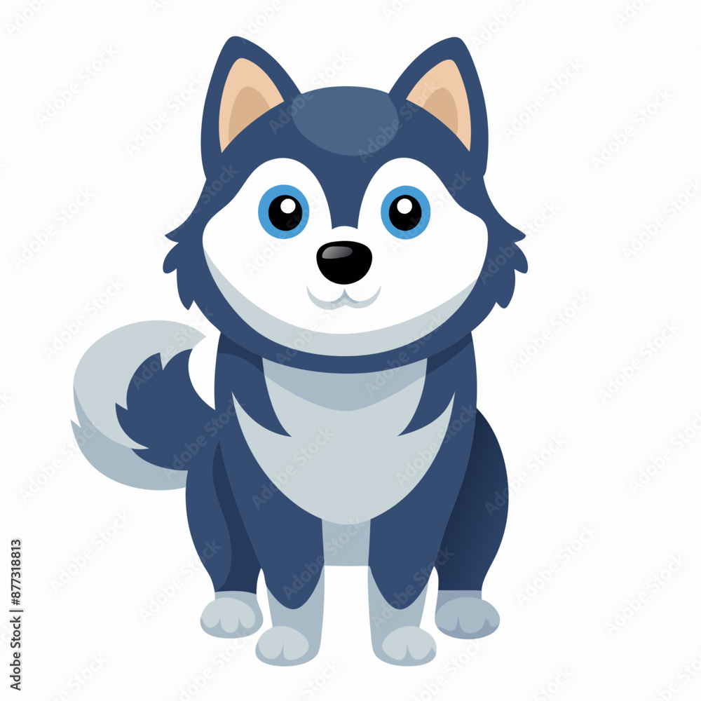 Dog vector illustration, animal isolated on white, dog silhouette, dog vector art Dog vector illustration, animal isolated on white, dog silhouette, dog vector art