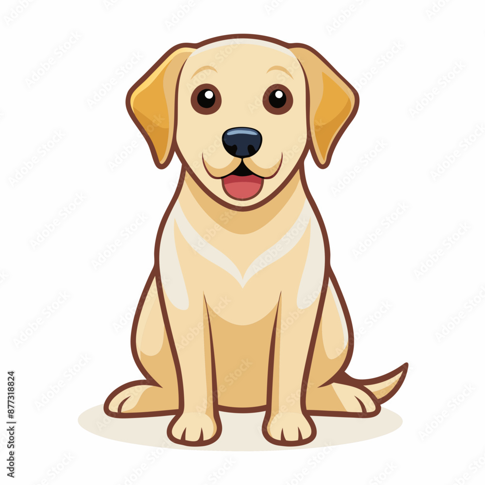 Dog vector illustration, animal isolated on white, dog silhouette, dog vector art Dog vector illustration, animal isolated on white, dog silhouette, dog vector art