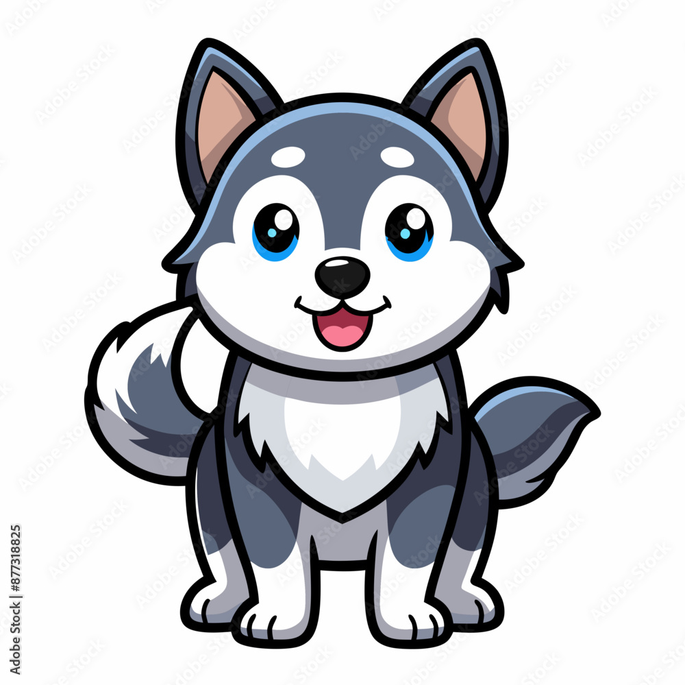 Dog vector illustration, animal isolated on white, dog silhouette, dog vector art Dog vector illustration, animal isolated on white, dog silhouette, dog vector art