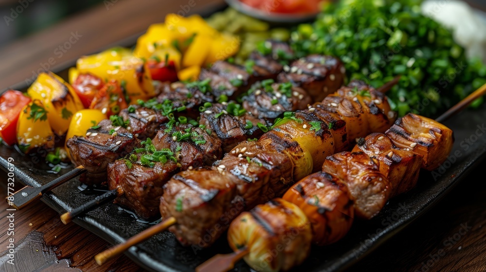 Delicious Grilled Skewers Generative AI Delicious Grilled Skewers Generative AI