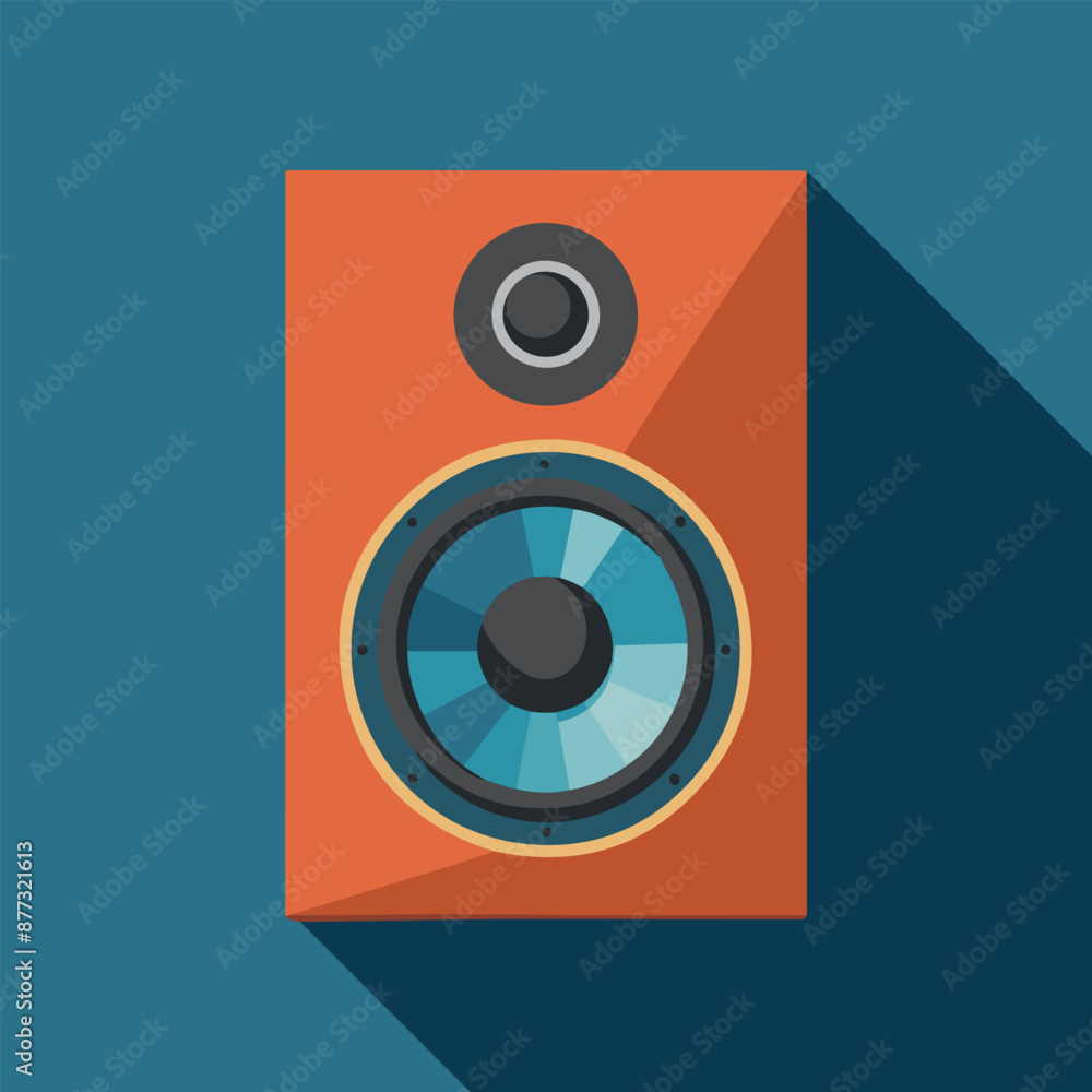 Loud speaker illustration isolated vector - Generative AI Loud speaker illustration isolated vector - Generative AI