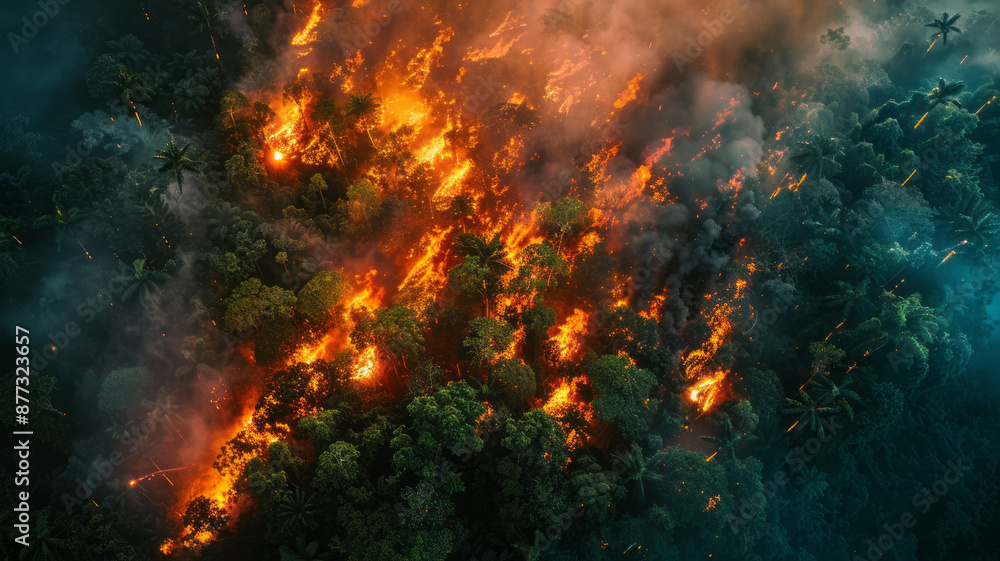 laser is burning the forest, monkeys in the forest are burning, laser is burning monkeys from above, burning monkeys, fire, satellite view from above,generative ai laser is burning the forest, monkeys in the forest are burning, laser is burning monkeys from above, burning monkeys, fire, satellite view from above,generative ai