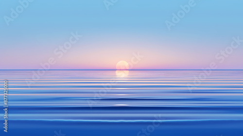 sunset over the sea