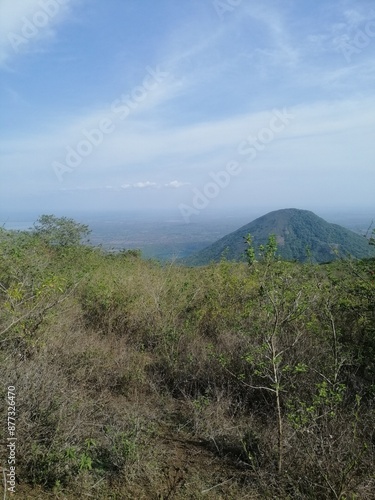 Misty hills on a hike in nicaragua