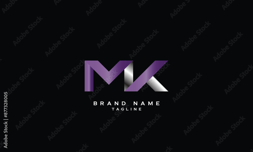 MK, KM, Abstract initial monogram letter alphabet logo design MK, KM, Abstract initial monogram letter alphabet logo design