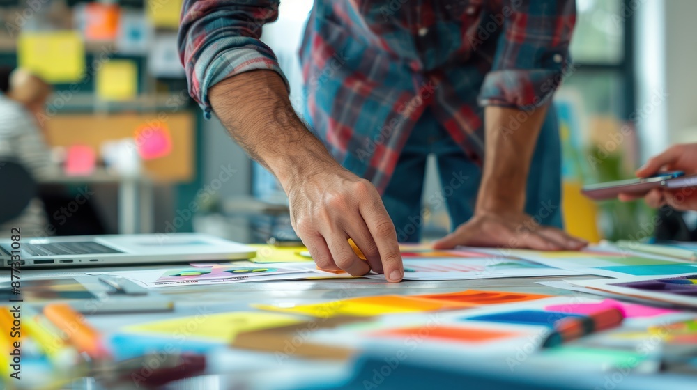 Obraz premium A person learning a new skill through a hands-on workshop 