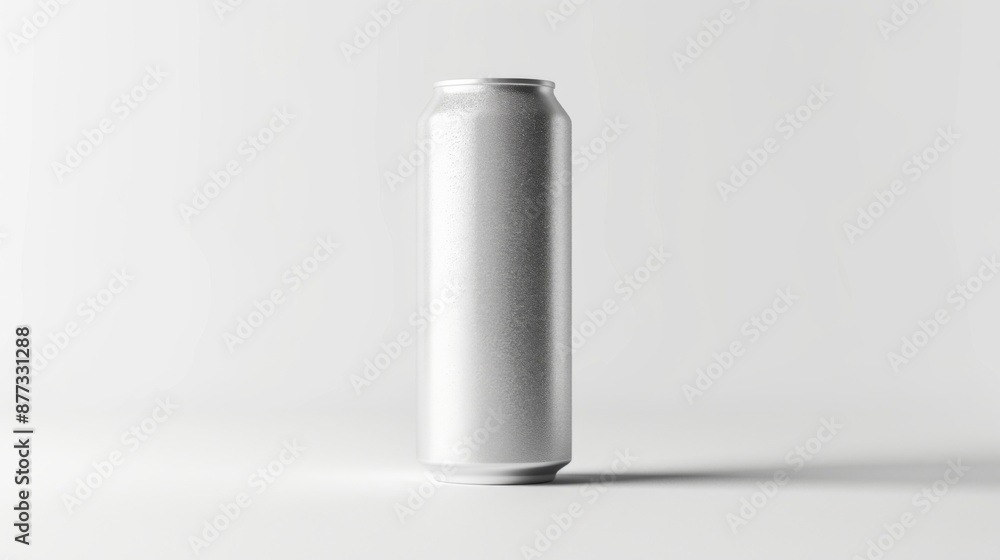 Refreshment drink can mockup, blank aluminum soda drink template located on blank white background Refreshment drink can mockup, blank aluminum soda drink template located on blank white background