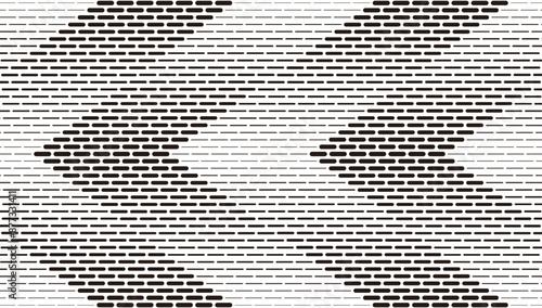 Black and white seamless halftone pattern background. Fully editable vector element. Vector Format Illustration 