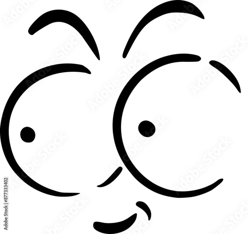 Funny face expression