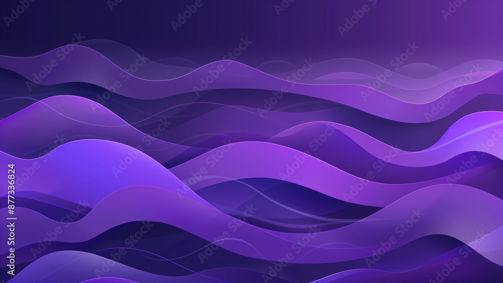 Violet Vibrations: A Neat Purple Wave Gradient Violet Vibrations: A Neat Purple Wave Gradient