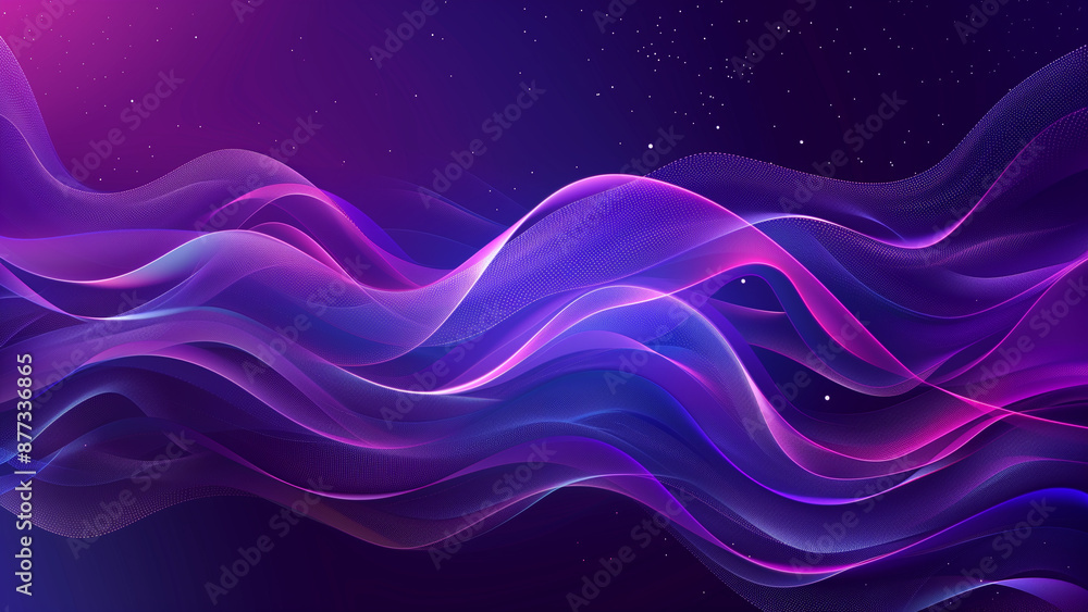 Lavender Luxe: A Smooth Purple Wave Background Lavender Luxe: A Smooth Purple Wave Background