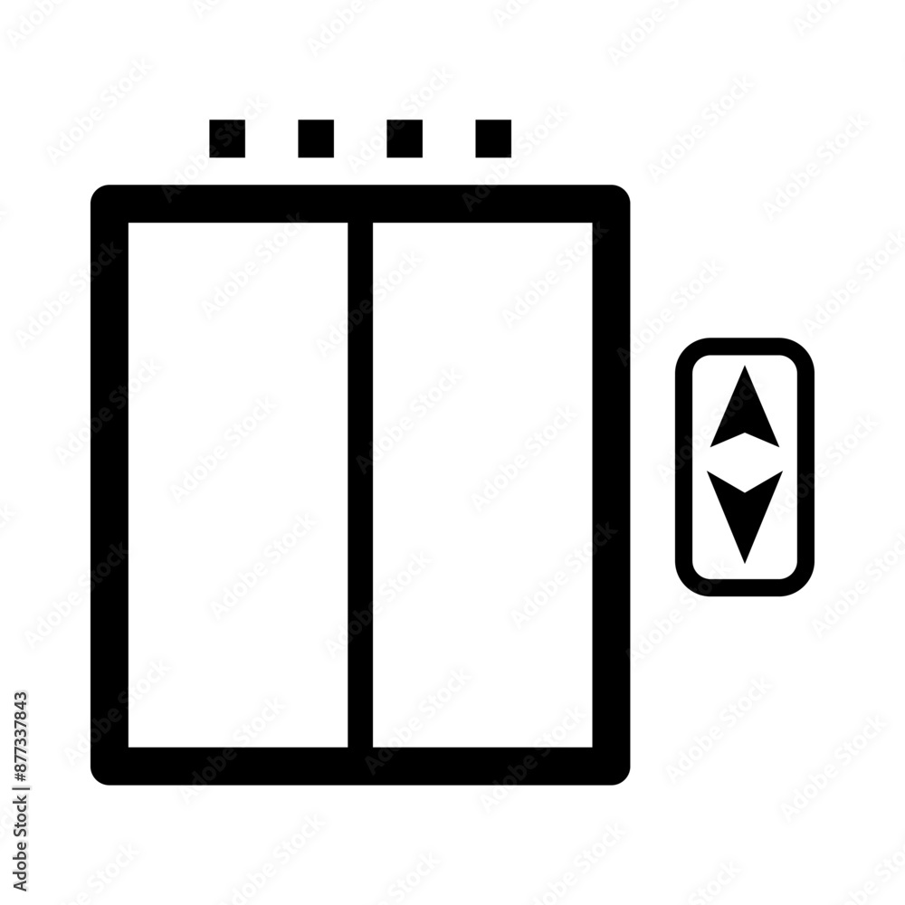 Lift icon template Lift icon template