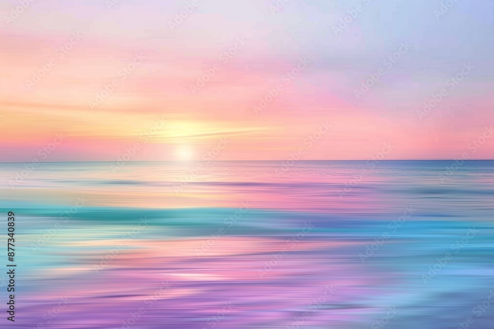 Defocused sunset sky with ocean nature background. Defocused sunset sky with ocean nature background.