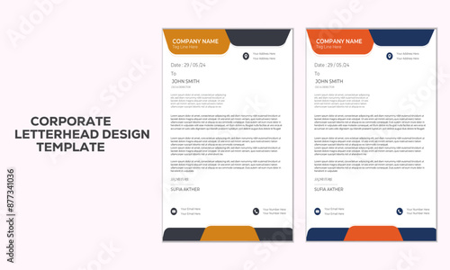Creative Modern minimal name envelop and letterhead templates designs 